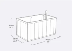 Keter Sequoia Raised Self Watering Planter - Medium 8 Keter Sequoia Raised Self Watering Planter - Medium -Fresh Gardenly Store l Keter raised bed 3
