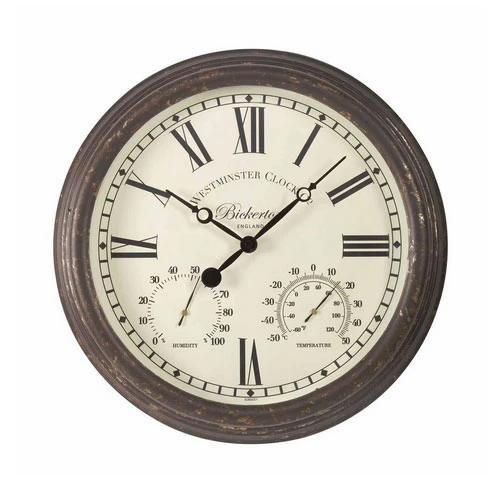 Bickerton Outdoor Wall Clock And Thermometer 3 Bickerton Outdoor Wall Clock And Thermometer