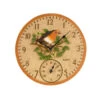 Outdoor Robin Wall Clock And Thermometer -Fresh Gardenly Store l OCROBI1