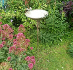 Verdigris Metal Bird Table/Bath With Ornamental Bird Sculptures 8 Verdigris Metal Bird Table/Bath With Ornamental Bird Sculptures -Fresh Gardenly Store l PF06 2