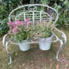 Verdigris Metal Garden Bench Pot Planter Holder -Fresh Gardenly Store l PL18 1