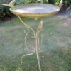 Aged Verdigris Decorative Bird Bath With Three Legs -Fresh Gardenly Store l PL30 2