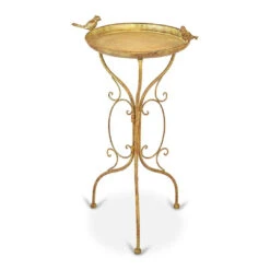 Aged Verdigris Decorative Bird Bath With Three Legs -Fresh Gardenly Store l PL30 Main