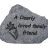 Dearly Loved Family Friend Memorial Plaque - Stone Effect