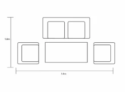 Hartman Amalfi Lounge Set With 2 Seater Sofa In Bronze/Amber 11 Hartman Amalfi Lounge Set With 2 Seater Sofa In Bronze/Amber -Fresh Gardenly Store l amalfi 2 seat lounge fp 1