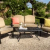 Hartman Amalfi Lounge Set With 2 Seater Sofa In Bronze/Amber -Fresh Gardenly Store l amalfi 2seat sofa lounge set amber