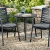 Hartman Aurora Bistro Set In Xerix/Zenith -Fresh Gardenly Store l aurora bistro