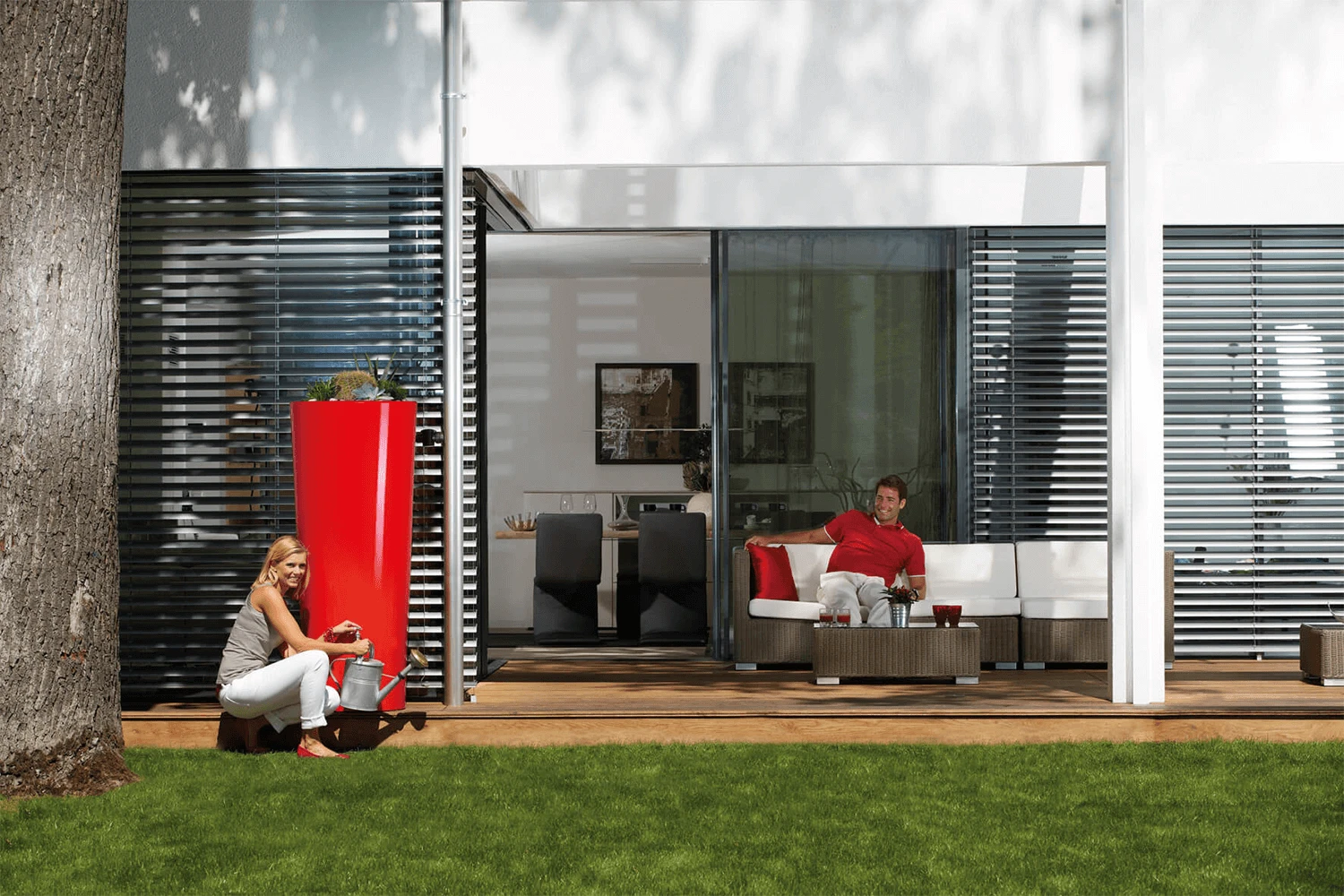 Garantia Color 2In1 Water Tank, 350 Litres, In Tomato 3 Garantia Color 2In1 Water Tank, 350 Litres, In Tomato