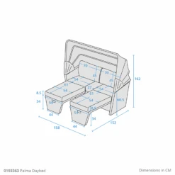 Kettler Palma Daybed In Oyster 9 Kettler Palma Daybed In Oyster -Fresh Gardenly Store l daybed 1
