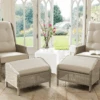 Kettler Palma Recliner Duet Set With Footstools In Oyster And Stone (no Sidetable) -Fresh Gardenly Store l duet nt