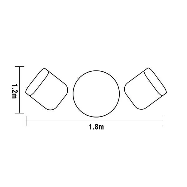 Hartman Amalfi Bistro Set In Antique Grey / Platinum 5 Hartman Amalfi Bistro Set In Antique Grey / Platinum - Image 3