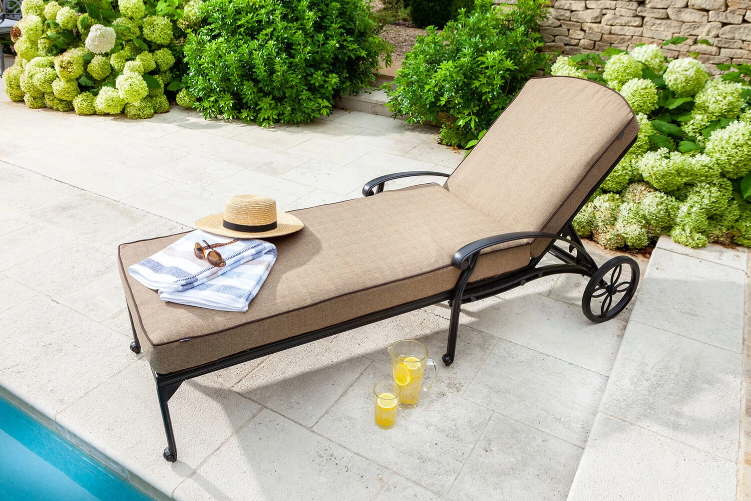 Hartman Amalfi Lounger With Cushion In Bronze / Amber 4 Hartman Amalfi Lounger With Cushion In Bronze / Amber - Image 2
