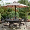 Hartman Amalfi 6 Seat Oval Dining Set In Bronze/Amber -Fresh Gardenly Store l hartman amalfi oval set bronze amber 01