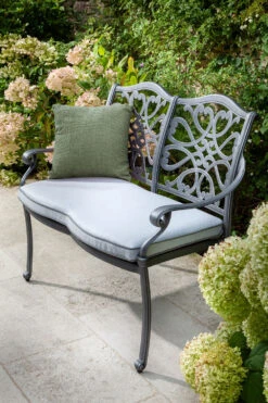 Hartman Capri 2 Seat Bench In Antique Grey / Platinum 8 Hartman Capri 2 Seat Bench In Antique Grey / Platinum -Fresh Gardenly Store l hartman capri 2 seat bench antique grey 02