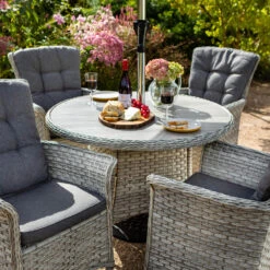 Hartman Heritage Tuscan 4 Seater Dining Set In Ash / Slate 8 Hartman Heritage Tuscan 4 Seater Dining Set In Ash / Slate -Fresh Gardenly Store l hartman heritage tuscan 4 seater ash 2