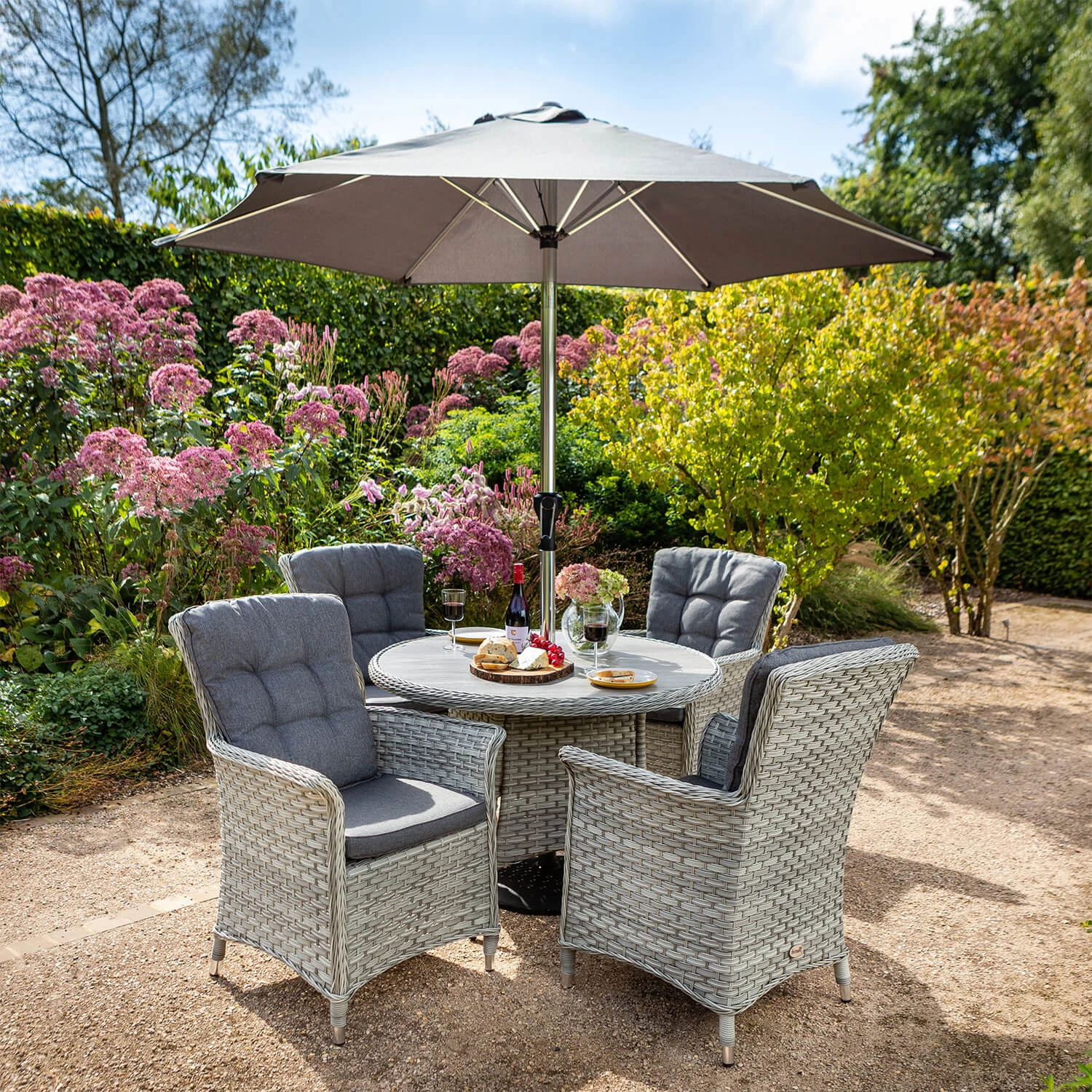 Hartman Heritage Tuscan 4 Seater Dining Set In Ash / Slate 3 Hartman Heritage Tuscan 4 Seater Dining Set In Ash / Slate