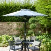 Hartman 2.5m Traditional Parasol In Platinum -Fresh Gardenly Store l hartman parasol 2.5m platinum