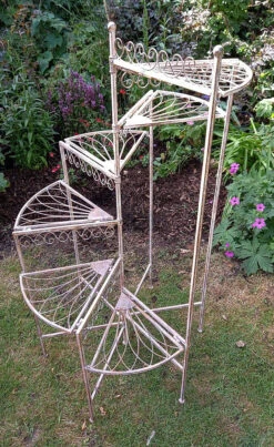Spiral Staircase Tiered Pot Holder With Six Levels -Fresh Gardenly Store l helical staircase 1