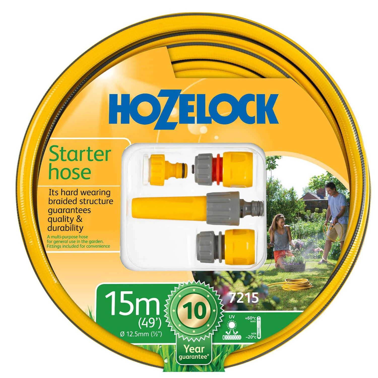 Hozelock 15m Starter Hose And Fittings Set 3 Hozelock 15m Starter Hose And Fittings Set