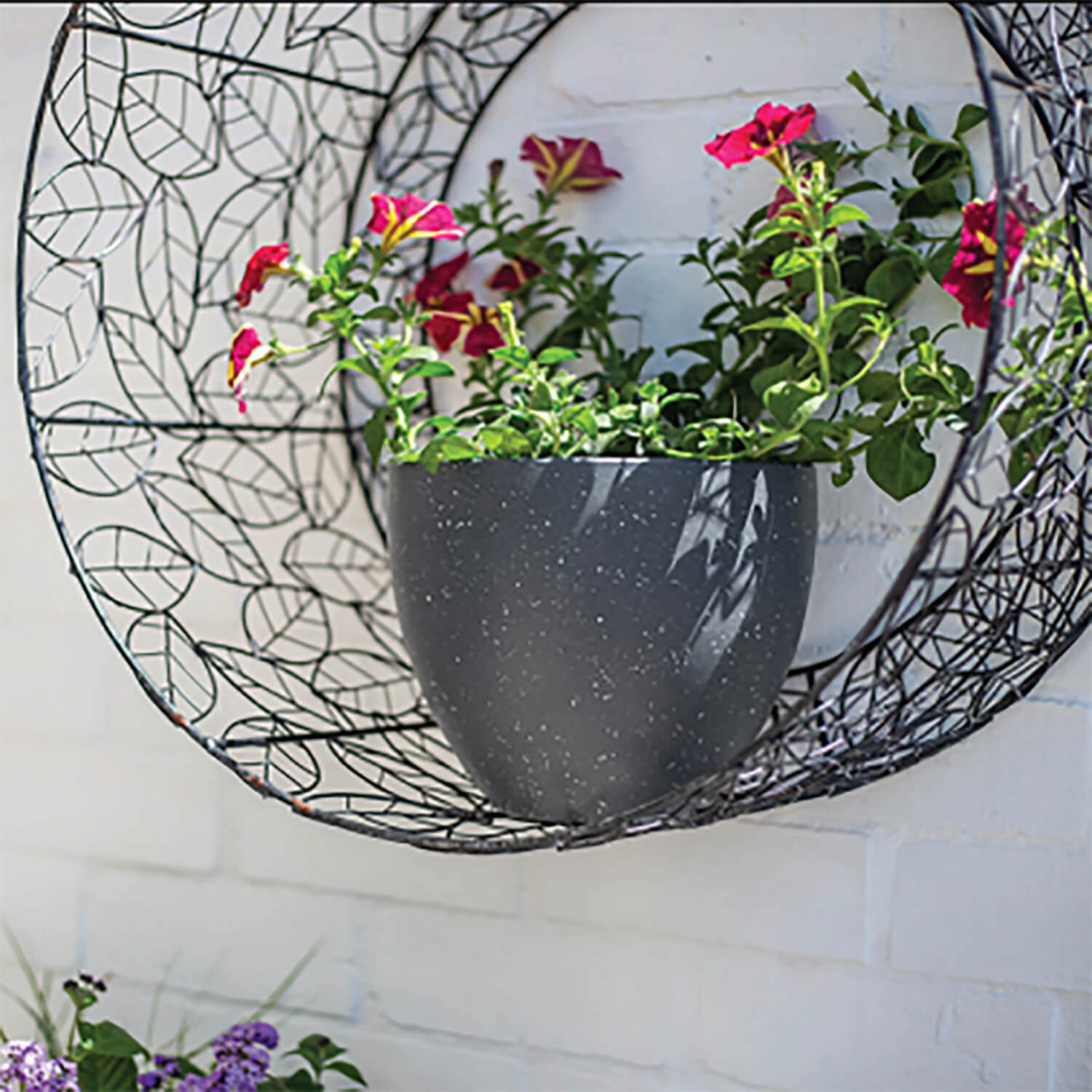 Kelkay Plant Avenue Stone Collection Medium Terrazzo Egg Pot In Black 3 Kelkay Plant Avenue Stone Collection Medium Terrazzo Egg Pot In Black