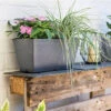 Kelkay Plant Avenue Stone Collection Terrazzo Trough In Charcoal -Fresh Gardenly Store l kelkay terrazzo trough charcoal