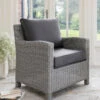 Kettler Palma Weave Armchair - White Wash And Taupe