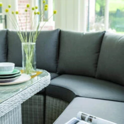 Kettler Palma Grande Corner Sofa Set With Glass Topped Table In White Wash / Taupe 9 Kettler Palma Grande Corner Sofa Set With Glass Topped Table In White Wash / Taupe -Fresh Gardenly Store l kettler palma grande indoor closeup