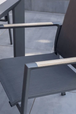 Kettler Surf Active Multi Position Dining Chair In Iron Grey -Fresh Gardenly Store l kettler surf 8seater 3 1