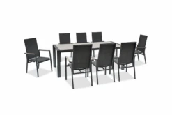 Kettler Surf Active 8 Seater Rectangular Dining Set In Iron Grey -Fresh Gardenly Store l kettler surf 8seater 6