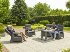 LIFE Aloha Sofa Lounge Set In Lava / Yacht Grey / Carbon