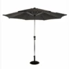 Hartman Luxury Round 3m Parasol - Dark Grey