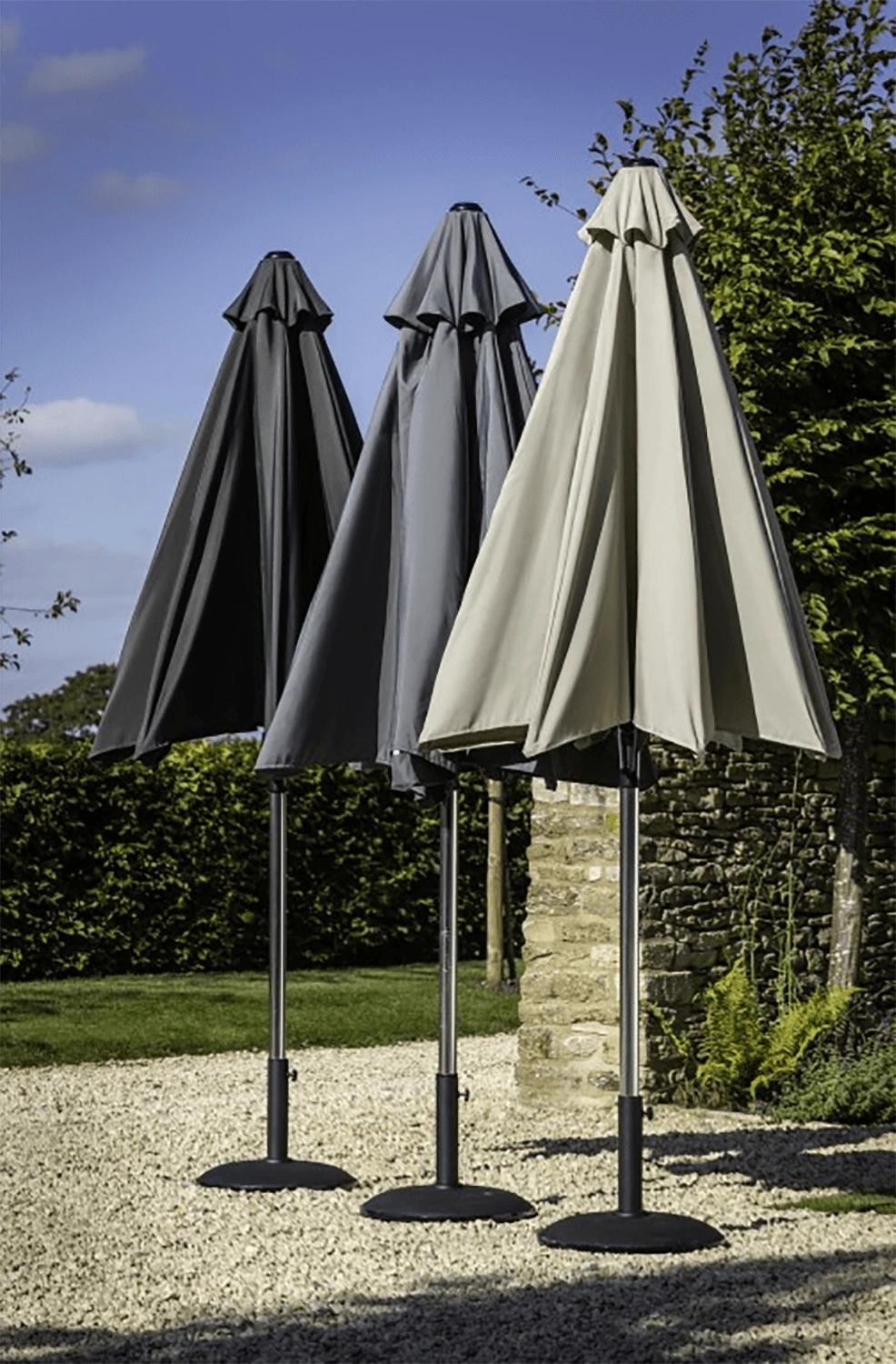 Hartman 3x2m Luxury Parasol - Dark Grey 3 Hartman 3x2m Luxury Parasol - Dark Grey