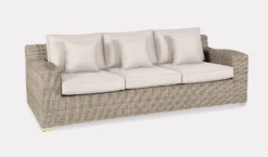 Kettler Palma Luxe 3 Seat Sofa In Oyster And Stone