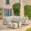 Kettler Palma Right Hand Corner Sofa With Fire Pit Table In Oyster And Stone 1 Kettler Palma Right Hand Corner Sofa With Fire Pit Table In Oyster And Stone -Fresh Gardenly Store l palma firepit corner oy
