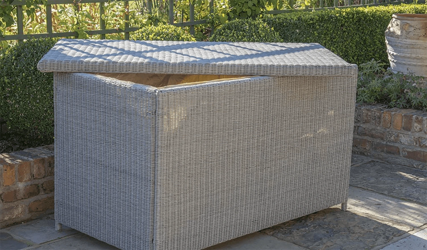 Kettler Palma Storage Box In White Wash 4 Kettler Palma Storage Box In White Wash - Image 2