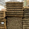 10 X 1.65m (5.5ft) Pressure Treated Machine Round Posts - 75mm Diameter -Fresh Gardenly Store l posts