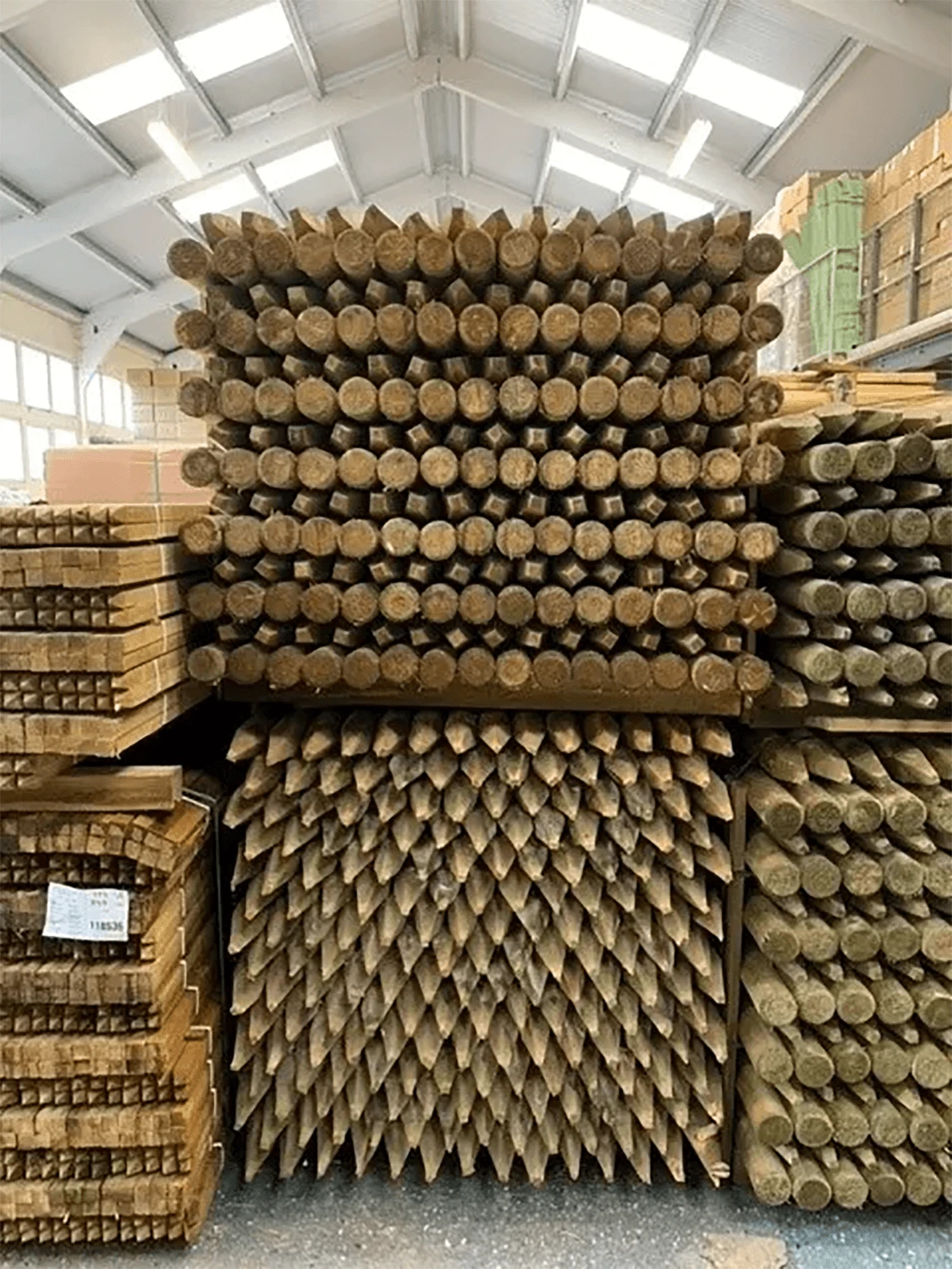 10 X 1.65m (5.5ft) Pressure Treated Machine Round Posts - 75mm Diameter 3 10 X 1.65m (5.5ft) Pressure Treated Machine Round Posts - 75mm Diameter