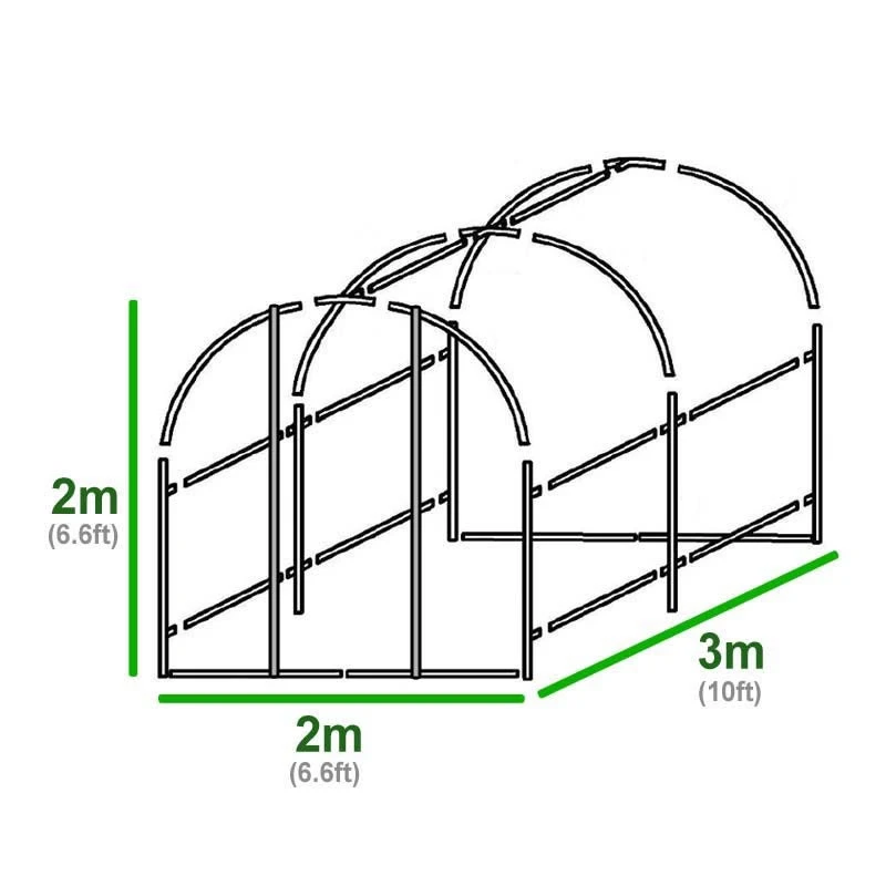 3m X 2m Polytunnel 4 3m X 2m Polytunnel - Image 2
