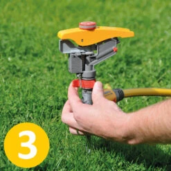 Hozelock Pulsating Sprinkler -Fresh Gardenly Store l pulsating sprinkler head 2550 hozelock action3