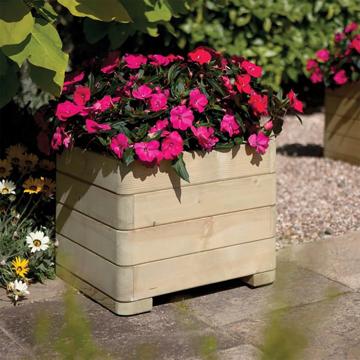 Marberry Timber Square Planter 3 Marberry Timber Square Planter