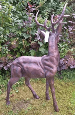Large Standing Stag Aluminium Ornament - 97cm Tall 10 Large Standing Stag Aluminium Ornament - 97cm Tall -Fresh Gardenly Store l stag97cm 4