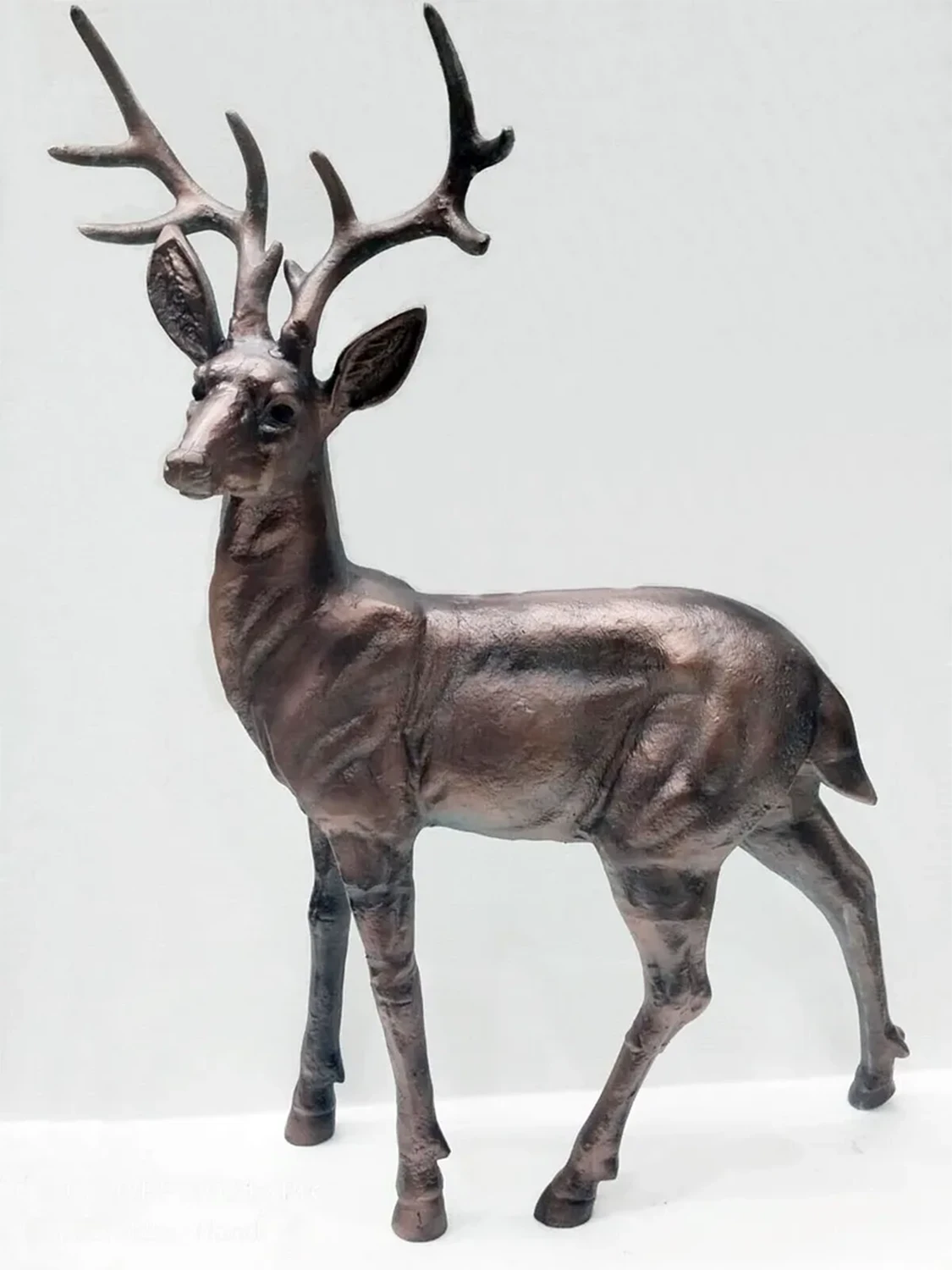 Large Standing Stag Aluminium Ornament - 97cm Tall 7 Large Standing Stag Aluminium Ornament - 97cm Tall - Image 5