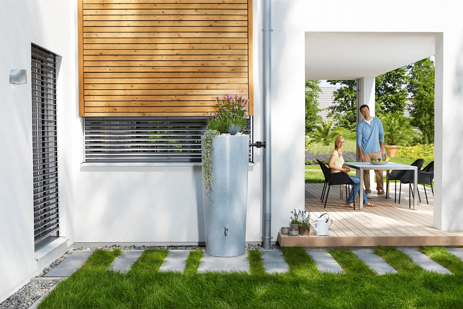 Garantia Stone 2In1 Water Tank, 350 Litres, In Silver 3 Garantia Stone 2In1 Water Tank, 350 Litres, In Silver