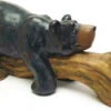 Lazy Bear On A Log Resin Ornament -Fresh Gardenly Store lazy bear on log statue giant