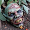Lost Zombie Head Resin Garden Ornament By Design Toscano