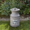 Milk Churn Solar Powered Water Feature 1 Milk Churn Solar Powered Water Feature -Fresh Gardenly Store milk churn giant
