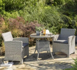 Kettler Palma Bistro Set In White Wash