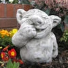 Nose Picker Gargoyle Stone Ornament - GG12 2 Nose Picker Gargoyle Stone Ornament - GG12 -Fresh Gardenly Store picking nose gargoyle statue