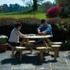 Pine FSC Gleneagles 8 Seater Picnic Table By Alexander Rose -Fresh Gardenly Store pine gleneagles picnic bench