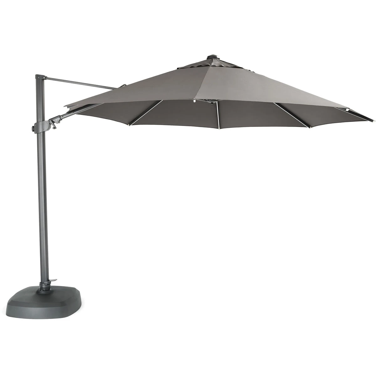 Kettler 3.5m Free Arm Parasol With LEDs And Wireless Speaker In Grey 4 Kettler 3.5m Free Arm Parasol With LEDs And Wireless Speaker In Grey - Image 2